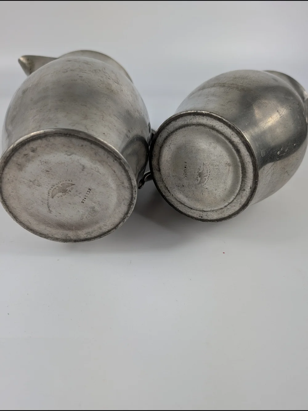 Set of 2 International Pewter Pitchers (#2761732)  6